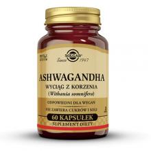 Zdjęcie produktu - SOLGAR Ashwagandha wyciąg z korzenia - 60kaps.