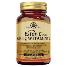 Zdjęcie produktu - SOLGAR Ester C-Plus Witamina C 500 mg, 50 kaps. KR&Oacute;TKA DATA 31.08.2026