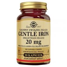 Zdjęcie produktu - SOLGAR Gentle Iron 20 mg Łagodny związek żelaza, 90 kaps.