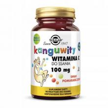 Zdjęcie produktu - SOLGAR Kanguwity Witamina C dla dzieci smak pomarańczowy, 90 past. do ssania