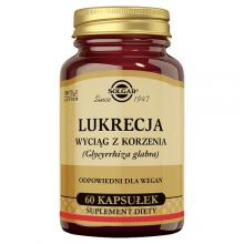 Zdjęcie produktu - SOLGAR Lukrecja wyciąg z korzenia  - 60 kapsułek roślinnych