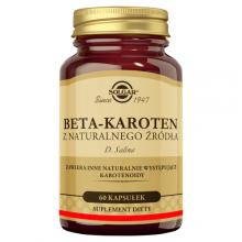 Zdjęcie produktu - SOLGAR Naturalny Beta Karoten 7 mg - 60 kapsułek