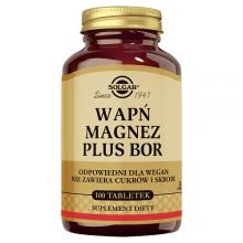 Zdjęcie produktu - Solgar Wapń Magnez + Bor, 100 tabl.