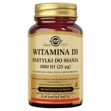 Zdjęcie produktu - SOLGAR Witamina D3 1000 j.m. do ssania - 100 pastylek
