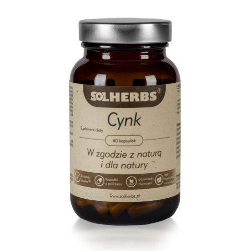 Zdjęcie produktu - SOLHERBS Cynk,60 kapsułek	
