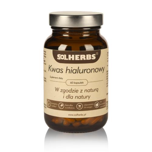 Zdjęcie produktu - SOLHERBS Kwas hialuronowy, 60kaps.