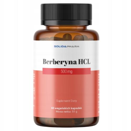 Zdjęcie produktu - Solida Pharm Berberyna HCI 500 mg, 60 kaps.