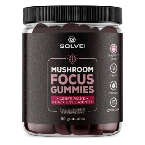 Zdjęcie produktu - Solve Labs Mushroom Focus Gummies, 60 szt.