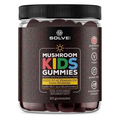 Zdjęcie produktu - Solve Labs Mushroom Kids Gummies Żelki dla dzieci, 60 szt.