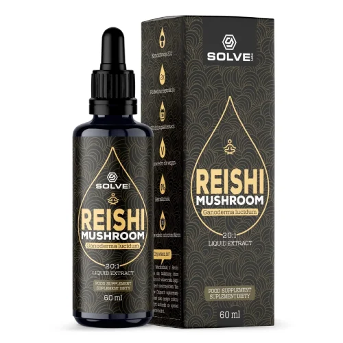 Zdjęcie produktu - Solve Labs Reishi Liquid Ekstrakt z Reishi w kroplach, 60 ml