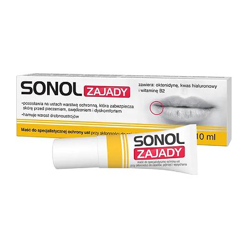 Zdjęcie produktu - SONOL Zajady Maść do ust, 10ml