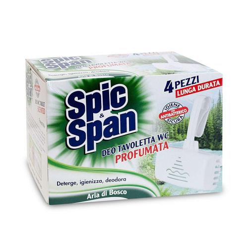 Zdjęcie produktu - SPIC & SPAN Aria di Bosco Zawieszka do WC leśny zapach, 4 szt.