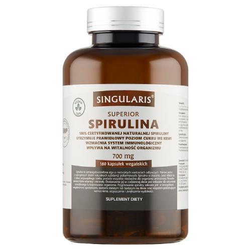 Zdjęcie produktu - SINGULARIS Superior Spirulina, 180kaps.
