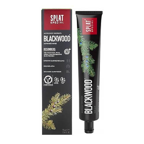 Zdjęcie produktu - Splat Special Blackwood Czarna pasta wybielająca zęby z aktywnym węglem, 75 ml