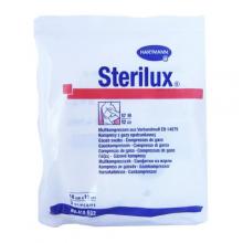 Zdjęcie produktu - STERILUX ES Kompresy gazowe jałowe 12-warstwowe 17-nitkowe 10x10cm, 3 sztuk