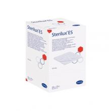 Zdjęcie produktu - STERILUX Kompresy gazowe jałowe 12-warstwowe 17-nitkowe 7,5x7,5cm, 25 sztuk	