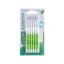 Sunstar GUM Bi-Direction Szczoteczki międzyzębowe 0,7mm (zielone 2114), 6 szt.