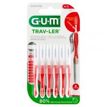 Zdjęcie produktu - Sunstar GUM Trav-Ler Szczoteczki międzyzębowe 0,8mm- 6szt.