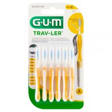 Zdjęcie produktu - Sunstar GUM Trav-Ler Szczoteczki międzyzębowe 1,3mm - 6szt.