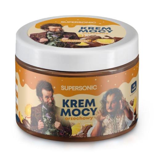 SUPERSONIC Kleks Krem Mocy Krem orzechowy o smaku czekolady z pomarańczą, 250g