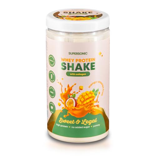 SUPERSONIC Shake proteinowy z kolagenem Mango Marakuja, 560g