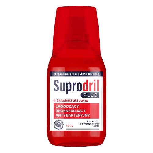 Zdjęcie produktu - Suprodril Plus Specjalistyczny płyn do płukania jamy ustnej, 200 g