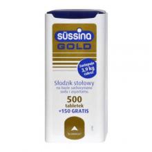 Zdjęcie produktu - SUSSINA GOLD Słodzik - 500 sztuk + 150 sztuk