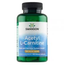 Zdjęcie produktu - SWANSON ALC (Acetyl L-karnityny) 500mg - 100 kapsułek wegetariańskich (29116)
