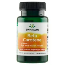 Zdjęcie produktu - Swanson Beta Karoten (Vitamin A), 250 kaps.