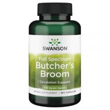 Zdjęcie produktu - Swanson Butcher's Broom Ruszczyk kolczasty 470 mg, 100 kaps.