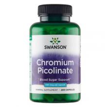 Zdjęcie produktu - SWANSON Chromium picolinate Pikolinian chromu 200 mcg, 200 kaps.