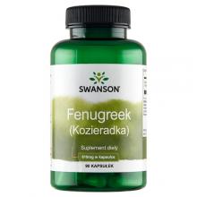 Zdjęcie produktu - SWANSON Fenugreek (Kozieradka) 610mg, 90 kapsułek
