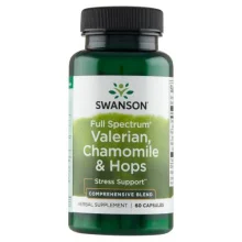 Zdjęcie produktu - SWANSON FS Waleriana Rumianek i Chmiel - 60 kapsułek