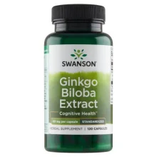 Zdjęcie produktu - SWANSON Ginkgo Biloba ekstrakt 60mg, 120 kapsułek