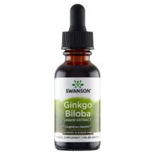 Zdjęcie produktu - SWANSON Ginkgo Biloba liquid ekstrakt - 29,6 ml 