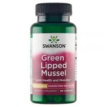 Zdjęcie produktu - SWANSON Green Lipped Musssel Nowozelandzka liofililizowana zielona małża 500mg, 60 kapsułek