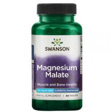 SWANSON Jabłczan magnezu Magnesium Malate, 60 kapsułek