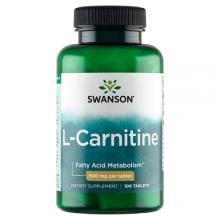 Zdjęcie produktu - SWANSON L-Karnityna 500mg, 100 tabletek