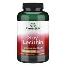 Zdjęcie produktu - SWANSON Lecithin NON GMO Lecytyna bez GMO 1200mg - 90 kapsułek 