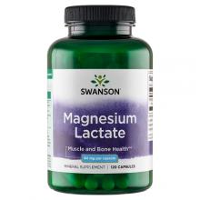 Zdjęcie produktu - SWANSON Magnesium Lactate Mleczan magnezu 84 mg, 120 kaps.