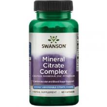 Zdjęcie produktu - SWANSON Multi-Mineral Citrate Complex Cytryniany minerał&oacute;w - 60 kapsułek