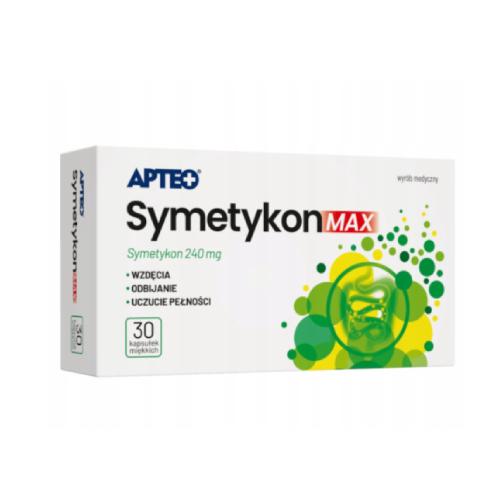 Zdjęcie produktu - SYMETYKON MAX 240mg, 30kaps. APTEO