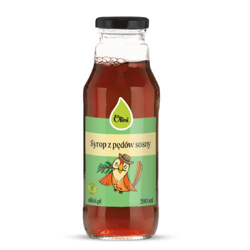Zdjęcie produktu - Olini Syrop z pęd&oacute;w sosny, 290 ml