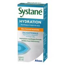 Zdjęcie produktu - Systane Hydration Nawilżające krople do oczu bez konserwant&oacute;w, 10 ml - łagodzą objawy suchego oka