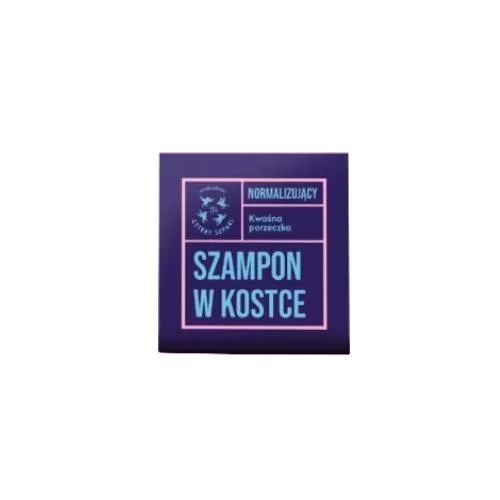 Zdjęcie produktu - Cztery Szpaki (4szpaki) Szampon do włos&oacute;w w kostce Kwaśna porzeczka, 75 g