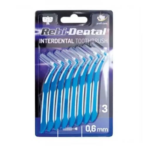 Zdjęcie produktu - REBI-DENTAL Szczoteczka międzyzębowa 0,6mm, 8szt.