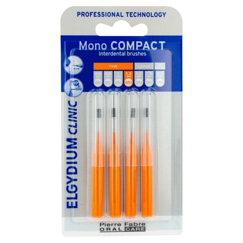 Elgydium Clinic Mono Compact Szczoteczka do przestrzeni międzyzębowych 1,2 mm, 4 szt.