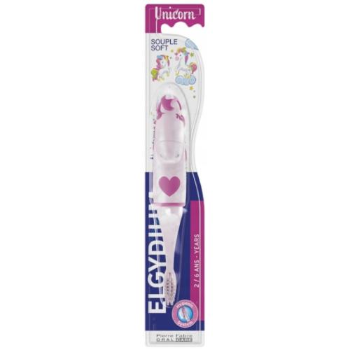 Zdjęcie produktu - ELGYDIUM UNICORN Szczoteczka do zęb&oacute;w dla dzieci 2-6lat, 1szt.