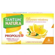 TANTUM NATURA smak cytrynowo- miodowy- 15past. do ssania