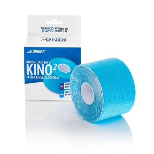 Zdjęcie produktu - NOVAMA KINO 2 Taśma kinezjologiczna 5cm x 5m niebieska